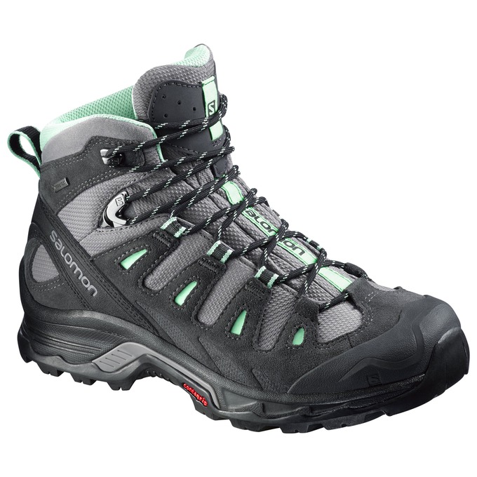 SALOMON UK QUEST PRIME GTX® W - Womens Hiking Boots Black/Silver,UVWQ30529